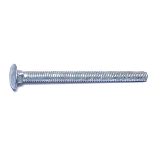 Midwest Fastener Carriage Bolt, Square Neck, 18 (Coarse), 4 in L, Steel, Hot Dipped Galvanized, 50 PK 05494 - main